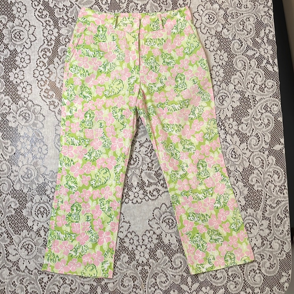 Vintage Lilly Pulitzer white Lable Size 6 Tiger Print